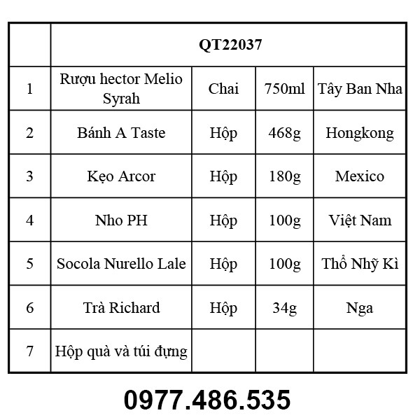 Hộp quà tết QT22037