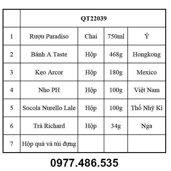 Hộp quà tết QT22039