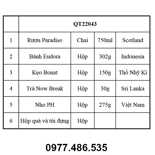 Hộp quà tết QT22043