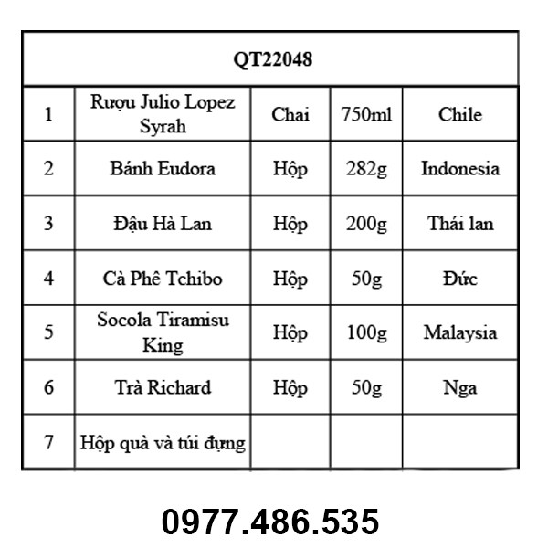 Hộp quà tết QT22048