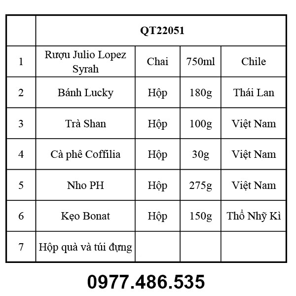 Hộp quà tết QT22051