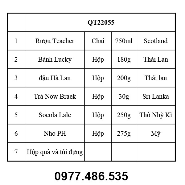 Hộp quà tết QT22055