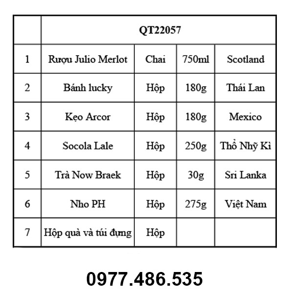Hộp quà tết QT22057