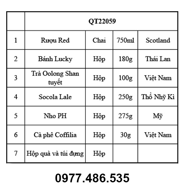 Hộp quà tết QT22059