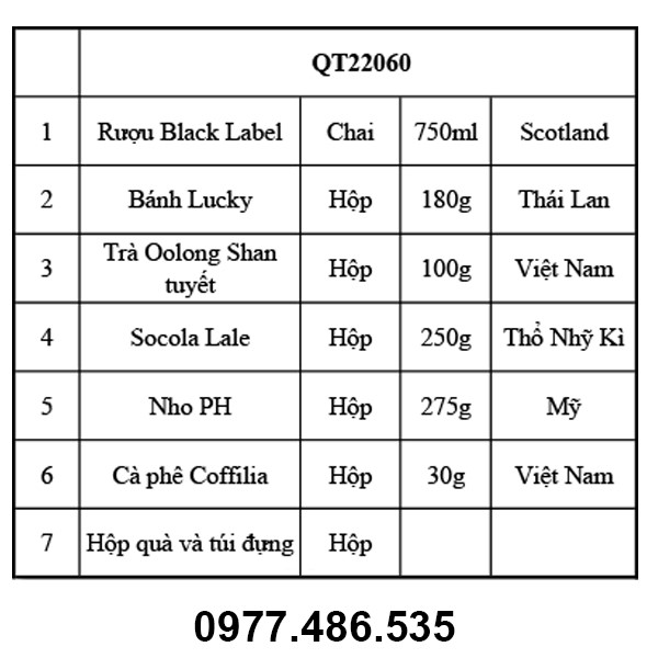 Hộp quà tết QT22060