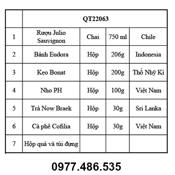 Hộp quà tết QT22063