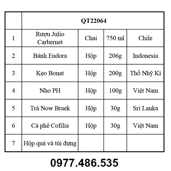 Hộp quà tết QT22064
