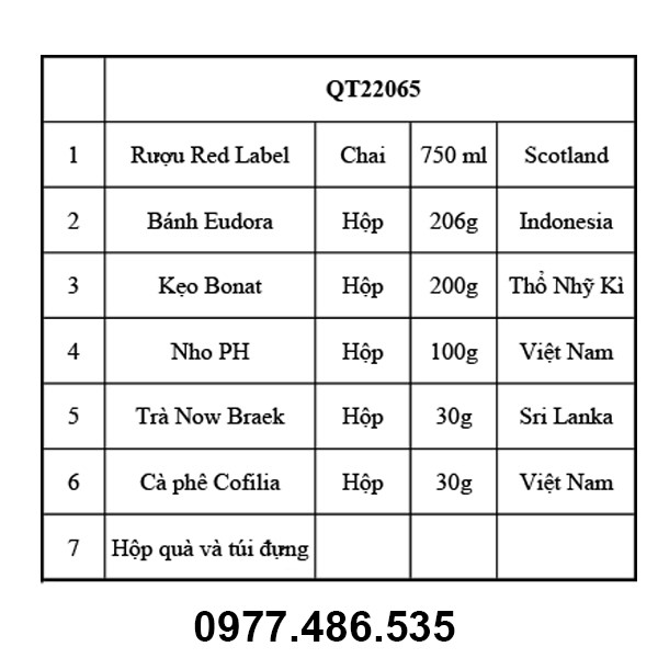 Hộp quà tết QT22065