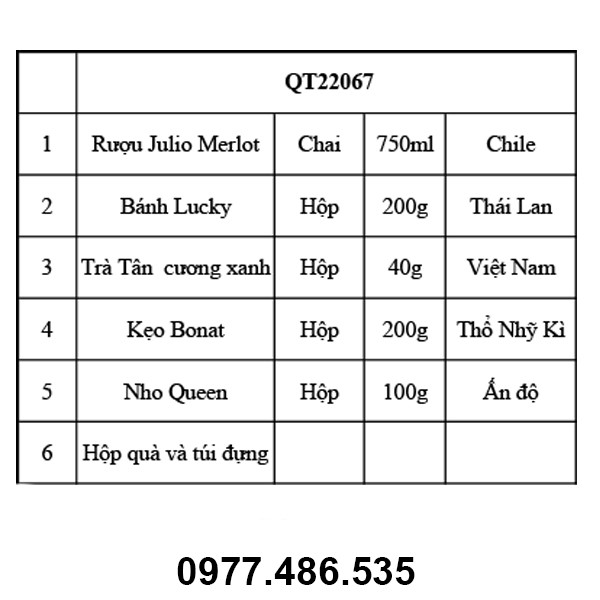 Hộp quà tết QT22067