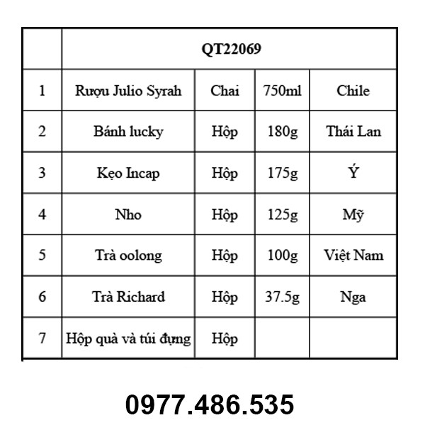 Hộp quà tết QT22069