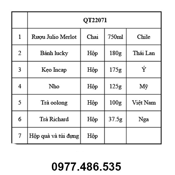 Hộp quà tết QT22071