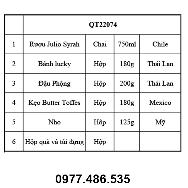 Hộp quà tết QT22074