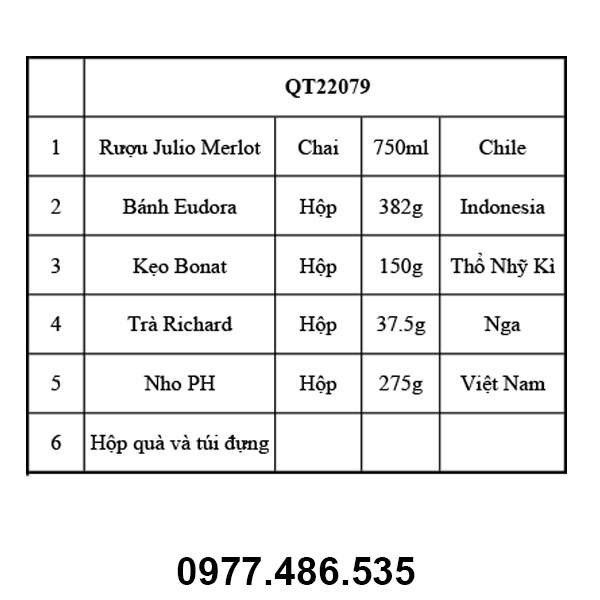 Hộp quà tết QT22079