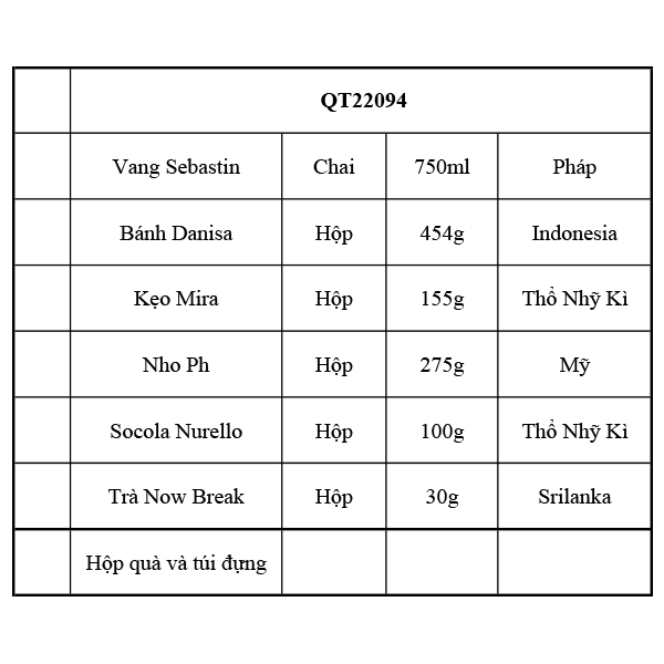 Hộp quà tết QT22094