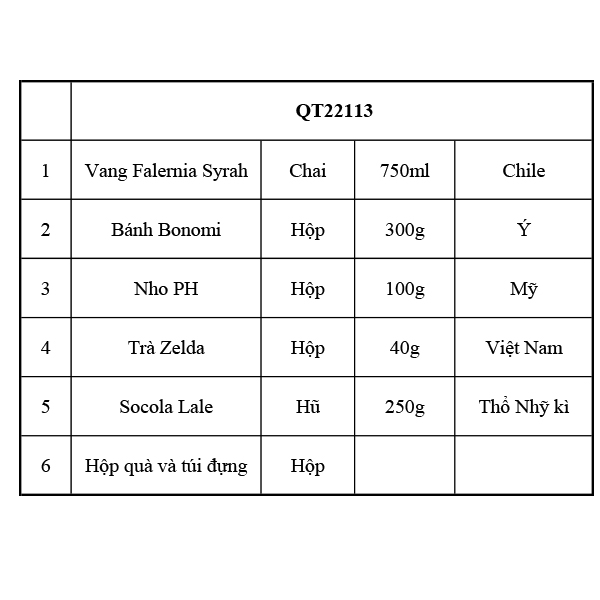 Hộp quà tết QT22113