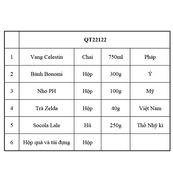 Hộp quà tết QT22122