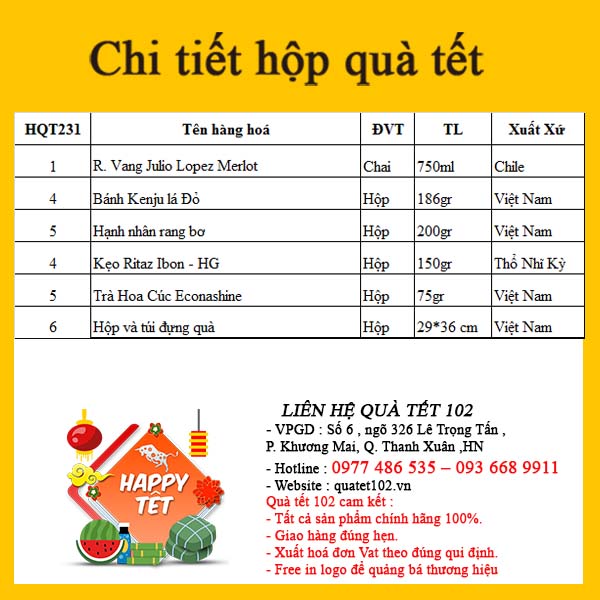 Hộp Quà Tết QT231