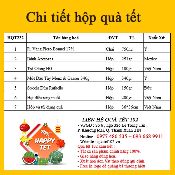 Hộp Quà Tết QT232