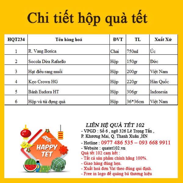 Hộp Quà Tết QT234