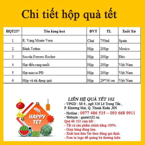 Hộp Quà Tết QT237
