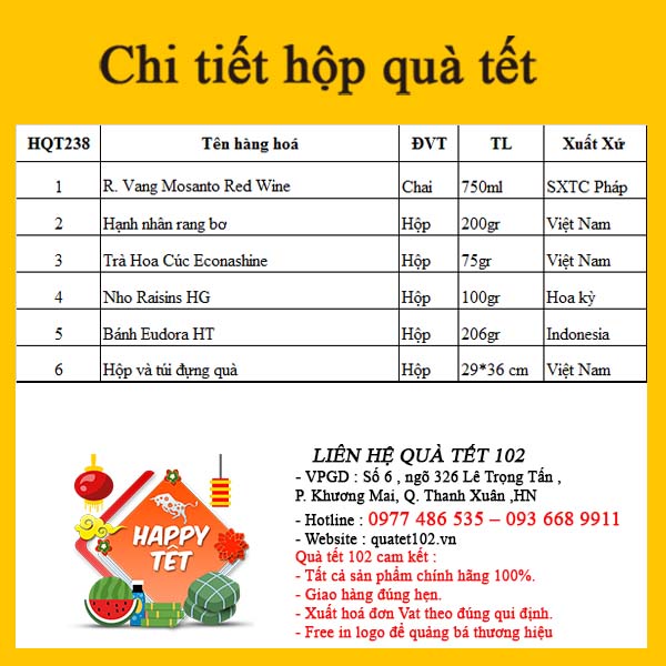 Hộp Quà Tết QT238