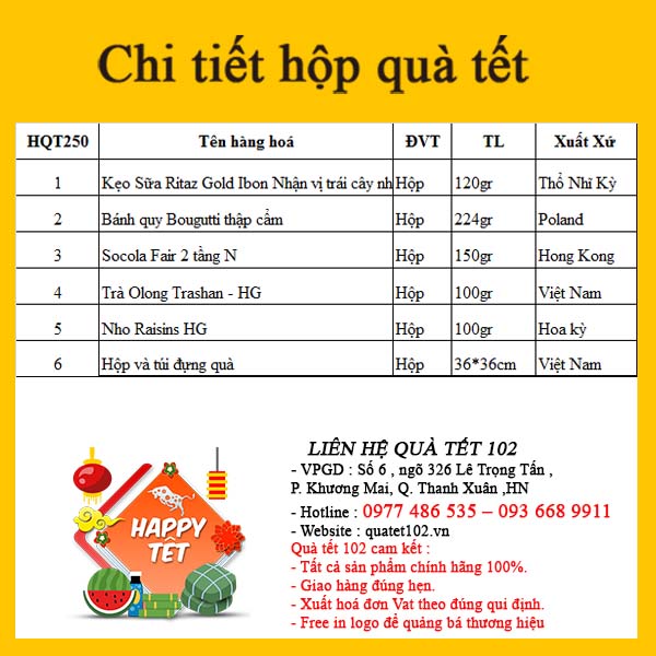 Hộp Quà Tết QT250