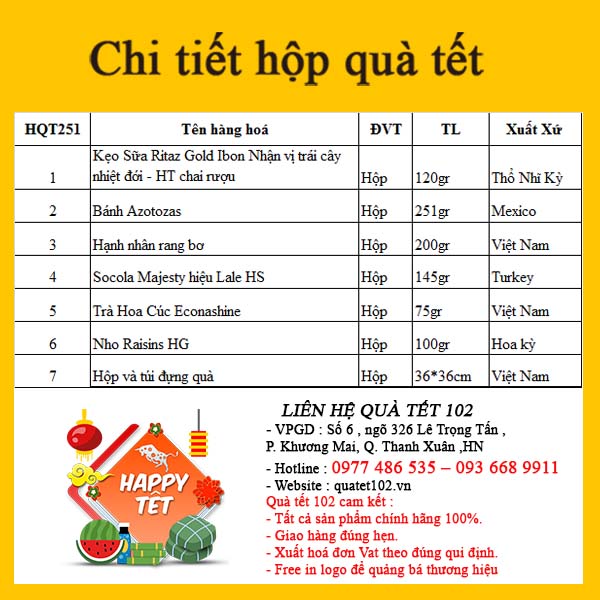 Hộp Quà Tết QT251