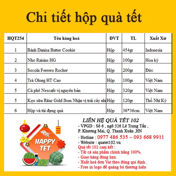 Hộp Quà Tết QT254