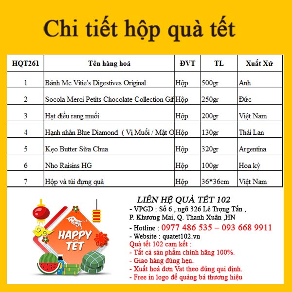 Hộp Quà Tết QT261