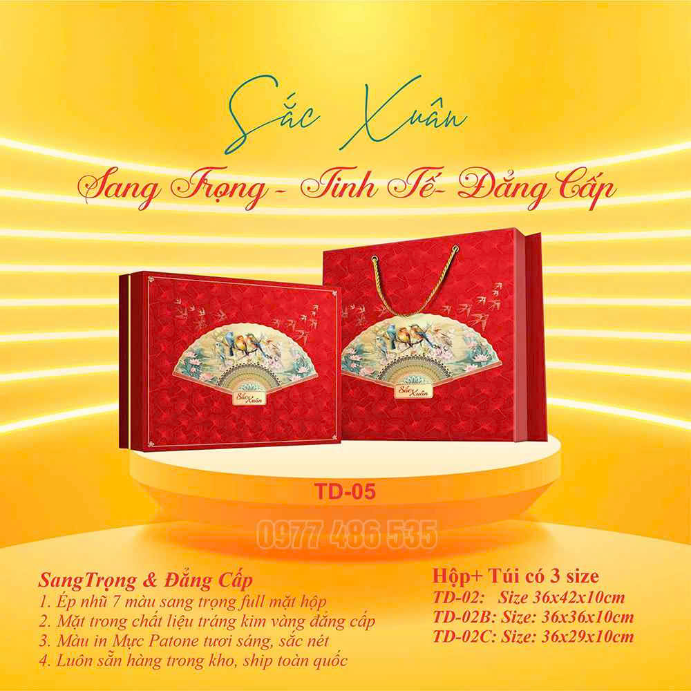 Hộp quà Tết thiết kế TKQT011